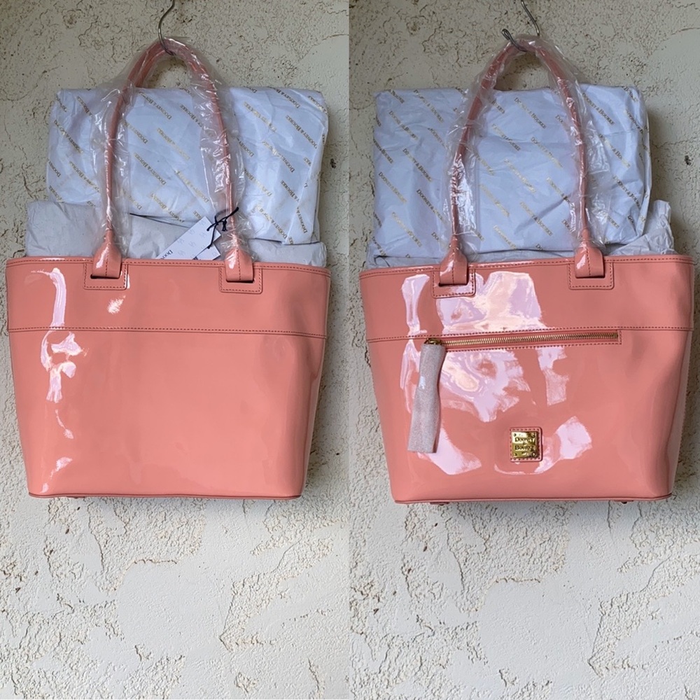 Dooney & Bourke Patent Leather Zip Tote - Picture 5 of 16